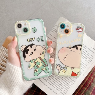 เคสโทรศัพท์มือถือแบบนิ่ม ใส ลายการ์ตูนชินจังน่ารัก สําหรับ Vivo V23 5G V23E Y93 Y91 Y95 Y91i V20 PRO V20 SE 4G V21 5G