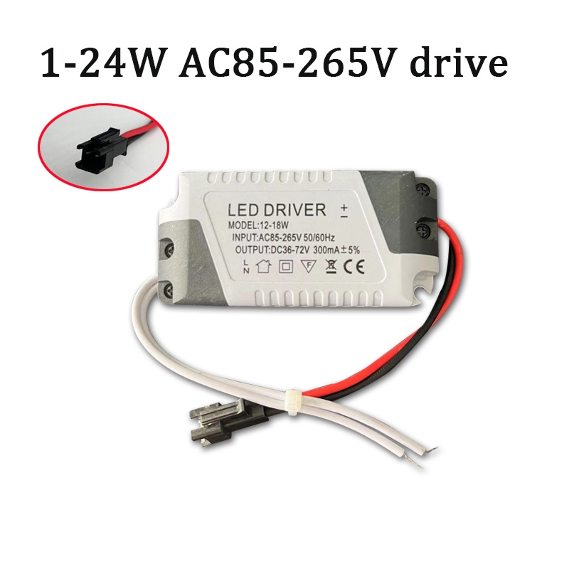 thumbnail interactive-video image 1 of 2-Pack LED Electronic Transformer – AC 85-265V To DC 12V, 3x1W Power Supply Driver 1 of 2
