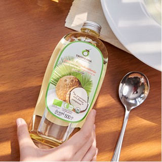 น้ำมันมะพร้าวสกัดเย็น ออร์แกนิค 500มล./1,000 มล ทรอปิคานา Tropicana Organic Cold-pressed Virgin Coconut Oil