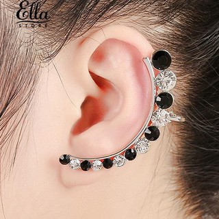 สตรี Creative Rhinestone Ear Stud คลิปหนีบเครื่องประดับต่างหูเครื่องประดับ