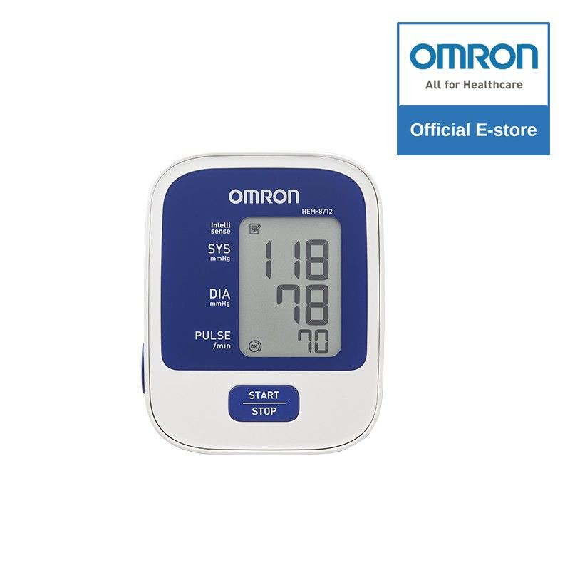 OMRON เครื่องวัดความดันโลหิตอัตโนมัติ รุ่น HEM-8712 (รับประกัน 3+2 ปี) Blood Pressure Monitor https://lnwchill.com