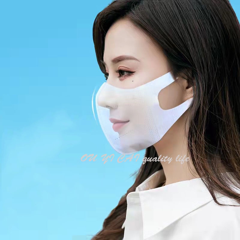 ภาพสินค้าOUYICAI หน้ากากผู้ใหญ่ หน้ากาก หน้ากากอนามัย 3D ฟิลเตอร์ 3 ชั้น 10ชิ้น จากร้าน joonheexu บน Shopee ภาพที่ 5