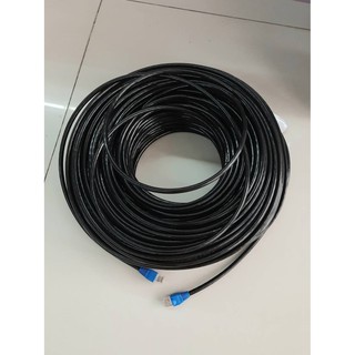 [ลด15% โค้ดGMQC296] สาย LAN CAT5E 30 เมตร OUTDOOR แบบสำเร็จ เข้าหัวแล้ว ใช้เดินภายนอก สายหนา เส้นใหญ่ สัญญาณดี