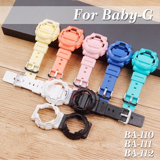 Yifilm สายนาฬิกาข้อมือซิลิโคน แบบเปลี่ยน สําหรับ Casio BABY-G BA-110 111 112 120 130 135