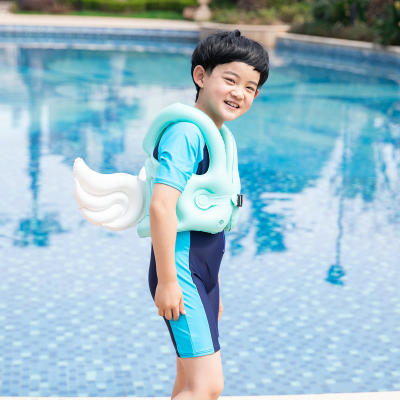 เสื้อชูชีพเด็ก-เสื้อชูชีพปีกนางฟ้า-ห่วงยางว่ายน้ำเด็ก-เสื้อชูชีพพยุงเด็ก-สามารถเติมลม-เก็บง่าย-พกพาไปได้ทุกที่