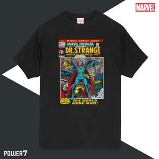เสื้อยืดPower 7 Shop เสื้อยืดการ์ตูน มาร์เวล Doctor Strange ลิขสิทธ์แท้ MARVEL COMICS  T-SHIRTS (MVX-033)