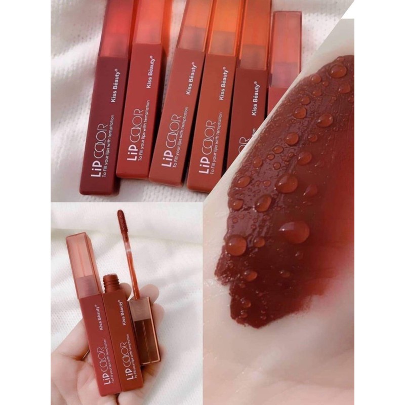 ของแท้พร้อมส่ง-kiss-beauty-lip-color-ลิป