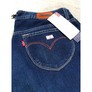 Levi’s ทรงขาม้า ผ้านิ่ม สีน้ำเงิน ซิป ( ผู้หญิง )