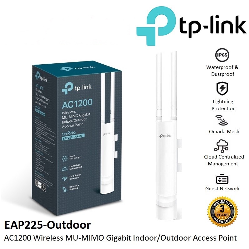TP-LINK (EAP225-Outdoor) Wireless AC1200 Gigabit Access Point