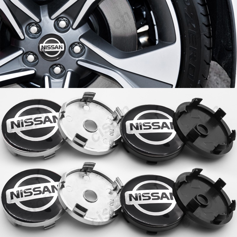 ฝาครอบดุมล้อรถยนต์-60-มม-4-ชิ้นสําหรับ-nissan-dayz-370z-note-sway-march