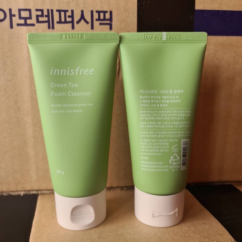 innisfree-green-tea-foam-cleanser-80g-ขนาดพกพา