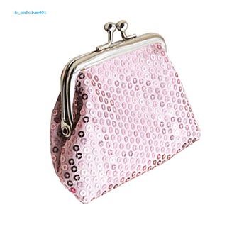 Farfi  Fashion Women Sequins Buckle Mini Change Coin Purse Clutch Handy Wallet Bag