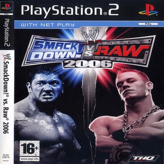 แผ่นเกมส์ [PS2] (ร้านเปิดใหม่)WWE SmackDown vs Raw 2006 [USA]