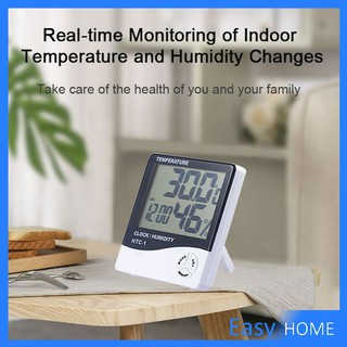 เครื่องวัดอุณหภูมิและความชื้น แบบดิจิตอล  LCD แบบดิจิตอล Digital Temperature Meter