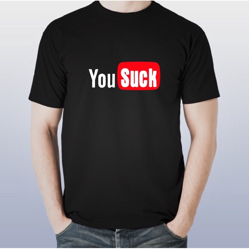 เสื้อคู่-youtubeคุณดูดสื่อสังคมโทรลล์ออกแบบtshirt