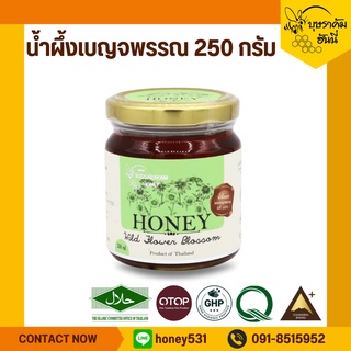 น้ำผึ้งดอกเบญจพรรณ 250 กรัม น้ำผึ้งแท้ wild honey 100%