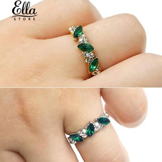 แหวนสตรีทรวงอก Vintage Rhinestone Finger Knockle ของผู้หญิง