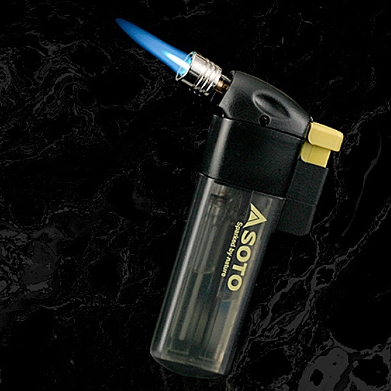 ไฟแช็คฟู่-soto-pocket-torch-and-refillable-lighter-black