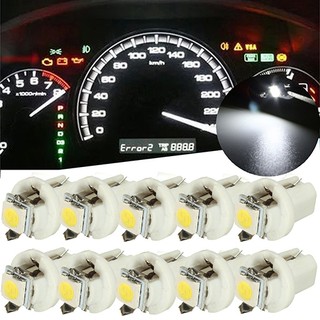 10x B8 มาตรวัด 5D ไฟ LED หน้าปัดรถ Dashboard Bulbs Width หลอดไฟแสดงสถานะหลอดไฟ