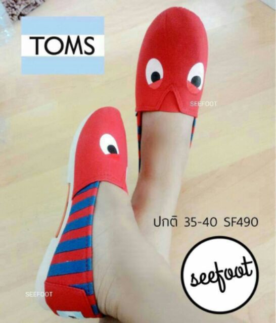 รองเท้าผ้าใบทรงtoms-มี3-สีตามรูปค่ะ