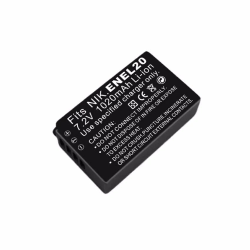 New EN-EL20 Replacement Battery For Nikon 1 AW1, J1-J3, S1, COOLPIX A, DL24-500 Cameras