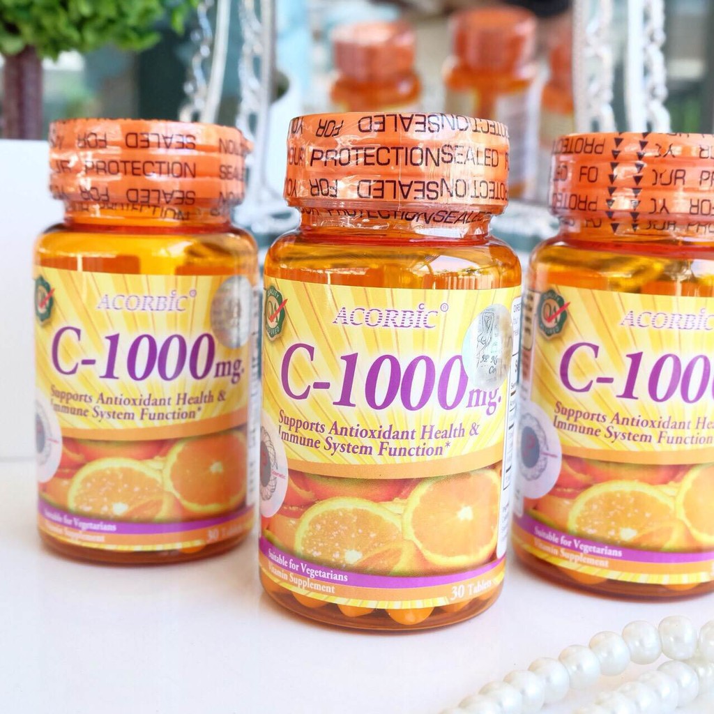 วิตามินซี-acorbic-c-1000mg-ปริมาณ-30-เม็ด