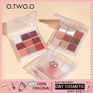 Otwoo พาเลทอายแชโดว์ เนื้อแมตต์ ชิมเมอร์ กันน้ํา 9 สี aZg2