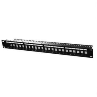 Link US-3001 Unload Patch Panel 24 Port (1U) w/lable, Support