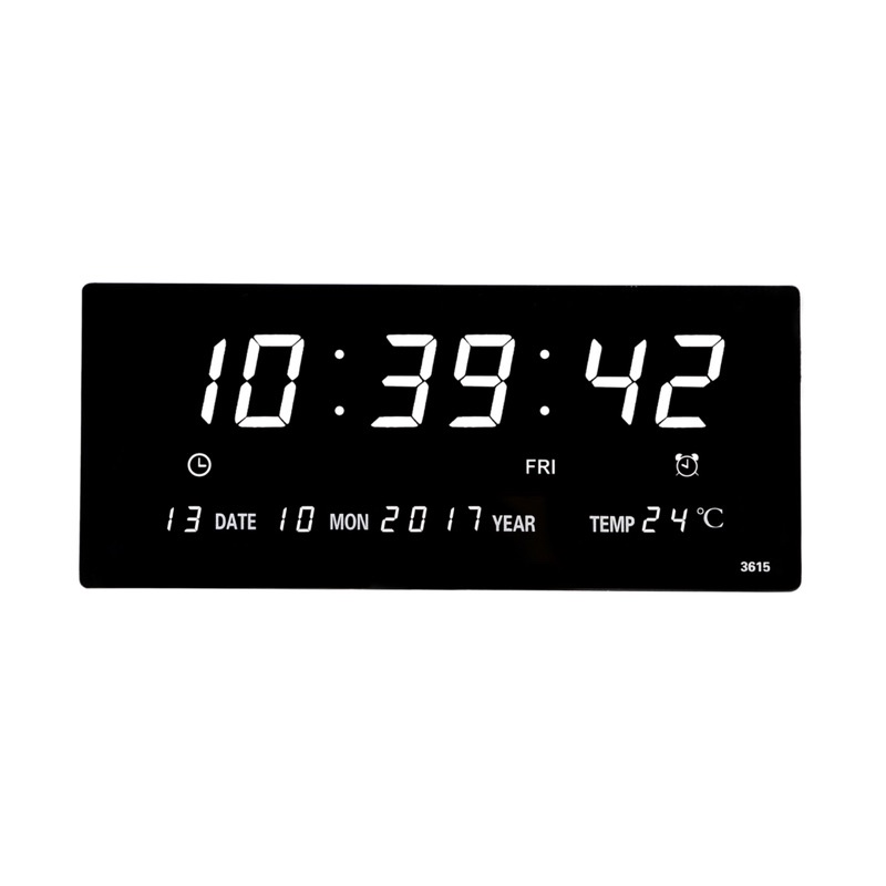 ภาพหน้าปกสินค้านาฬิกาดิจิตอล(JH3615) 36x15x3cm นาฬิกา ตั้งโต๊ะ LED DIGITAL CLOCK นาฬิกาแขวน นาฬิกาตั้งโต๊ะ จากร้าน c.dailynecessities บน Shopee