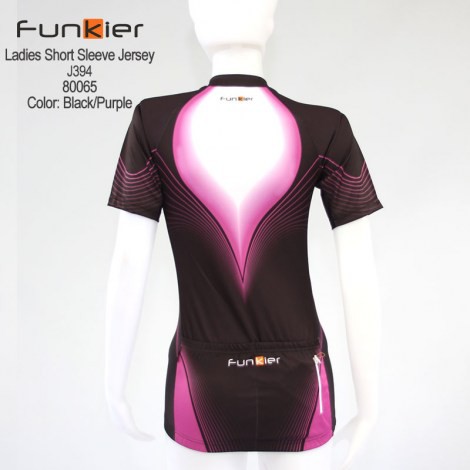เสื้อจักรยานแขนสั้นผู้หญิง-funkier-รุ่น-wj-394-สีดำ-ม่วง