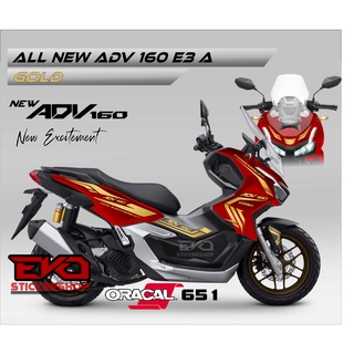 Merah สติกเกอร์ตัด สีทอง สีเงิน สําหรับ HONDA ADV 160 E3