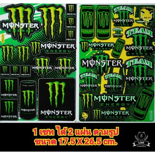 ภาพหน้าปกสินค้าสติ๊กเกอร์แต่งรถ Monster-10   🌺1 เซท รับ 2 แผ่น ตามรูป🌺 ซึ่งคุณอาจชอบราคาและรีวิวของสินค้านี้