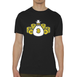 ขายดี!ขายดี เสื้อยืดคอกลม พิมพ์ลายกราฟฟิค Bitcoin คุณภาพสูง สไตล์คลาสสิก สําหรับผู้ชาย PJfppb15AJdahc30S-5XL