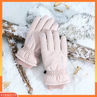 สินค้า Ow| ถุงมือผ้าฝ้าย กันน้ํา ให้ความอบอุ่น เป็นมิตรกับสิ่งแวดล้อม เหมาะกับฤดูหนาว สําหรับผู้หญิง และผู้ชาย 1 คู่