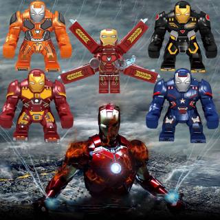 เข้ากันได้กับ Leging Minifigures Iron Man HulkBuster Tony Stark Endgame Building Blocks ของเล่นสําหรับเด็ก