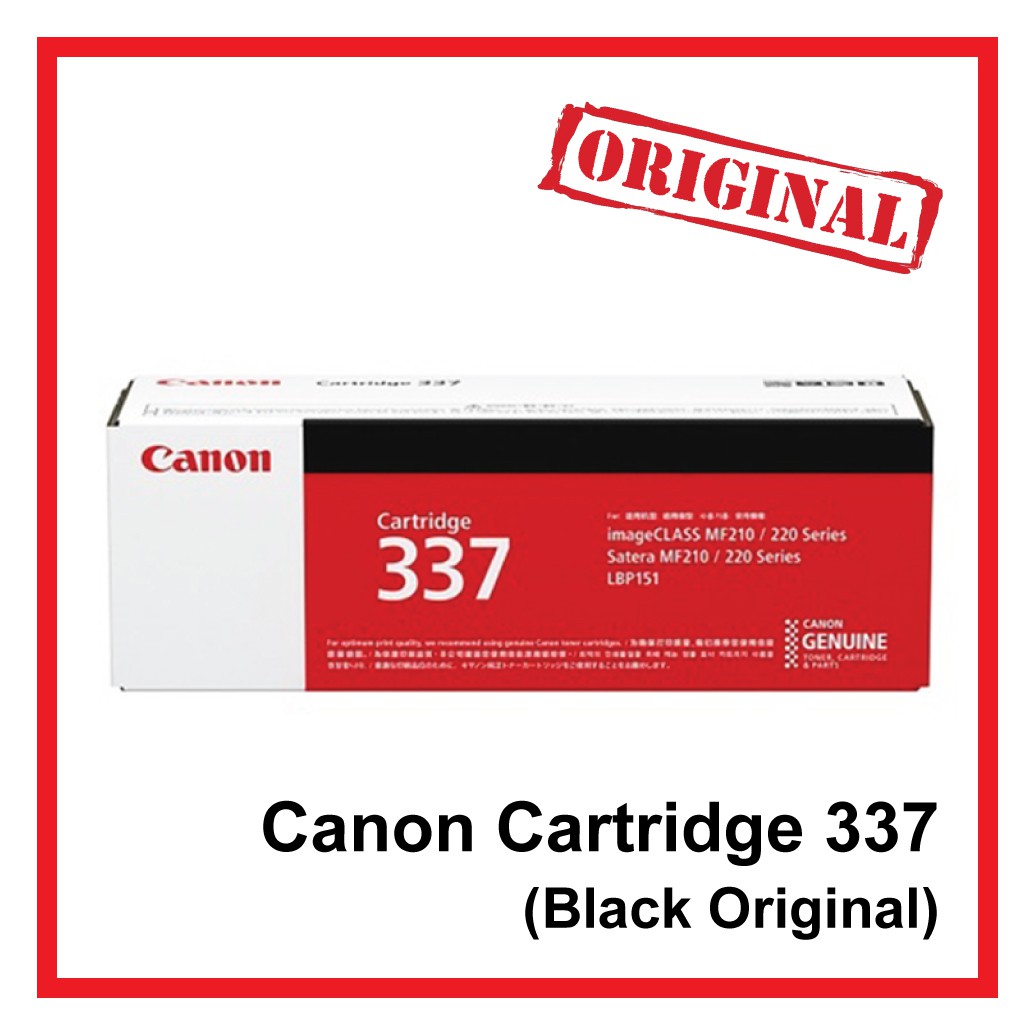 โปรส่งฟรี-canon-337-black-original-laserjet-toner-cartridge-canon-337