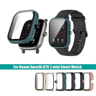 เคสกระจกนิรภัย PC แบบแข็ง ป้องกันหน้าจอ สําหรับ Huami Amazfit GTS 2 mini Smart Watch