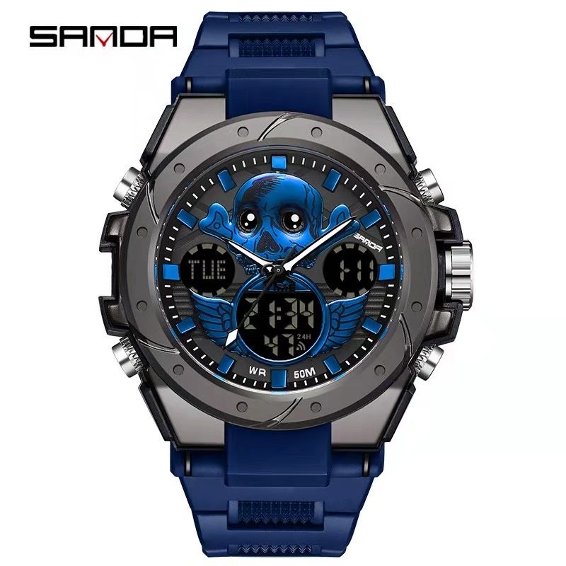 ภาพหน้าปกสินค้านาฬิกา Sanda รุ่น Skull X % มีประกัน 1 ปีเต็ม จากร้าน labelshop บน Shopee