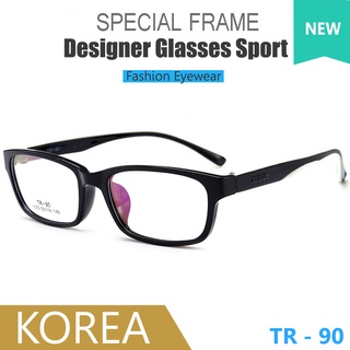 Japan ญี่ปุ่น แว่นตา แฟชั่น รุ่น 1072 C-20 สีดำตัดขาว วัสดุ ทีอาร์90 TR90 กรอบเต็ม ขาข้อต่อ กรอบแว่นตา Glasses Frame