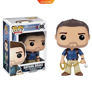 Funko Pop ! Uncharted Nathan Drake # 88 โมเดลตุ๊กตาไวนิลของเล่นสําหรับเด็ก