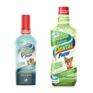 สินค้า สเปรย์และน้ำยาทำความสะอาดปากและฟันแมว Dental Fresh เพื่อช่องปากแมว