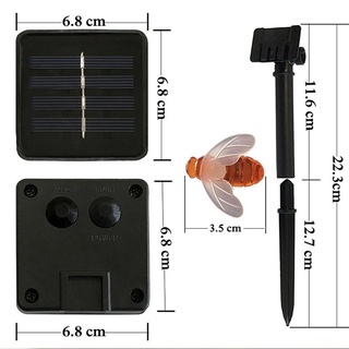 ไฟตกแต่งโซล่าเซลล์-led-ตัวผึ้งกันน้ำ-ประประดับกระพริบ-ไฟผึ้งโซล่าเซลล์-solar-bee-decoration-light-ไฟปีใหม่-ไฟคริสมาส