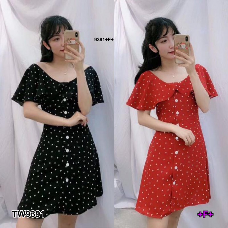 ak-9391-dress-เดรสคอกว้างไหล่แต่ง