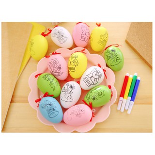 ไข่ระบายสี คละสี คละลาย - Egg Painting