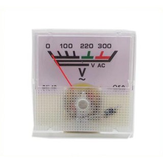 โวลต์มิเตอร์ มิเตอร์วัดโวลต์ไฟฟ้า AC 0-300V Voltage Analog pointer Voltmeter Panel Meter 91L16 Gauge Voltmeter