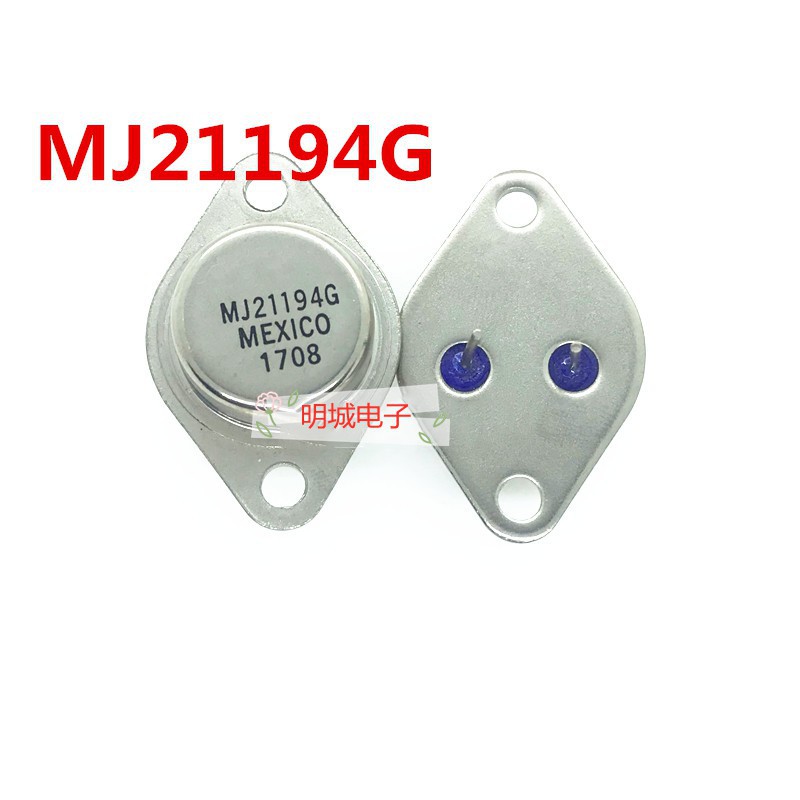 5 Transistor Di Potenza MJ21194G, TO-3, Al Silicio, Nuovi
