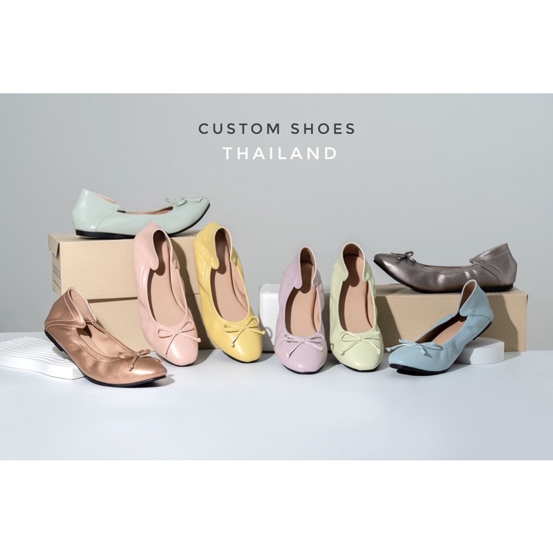 ภาพหน้าปกสินค้ารองเท้าบัลเล่ต์ By Customshoes New Color