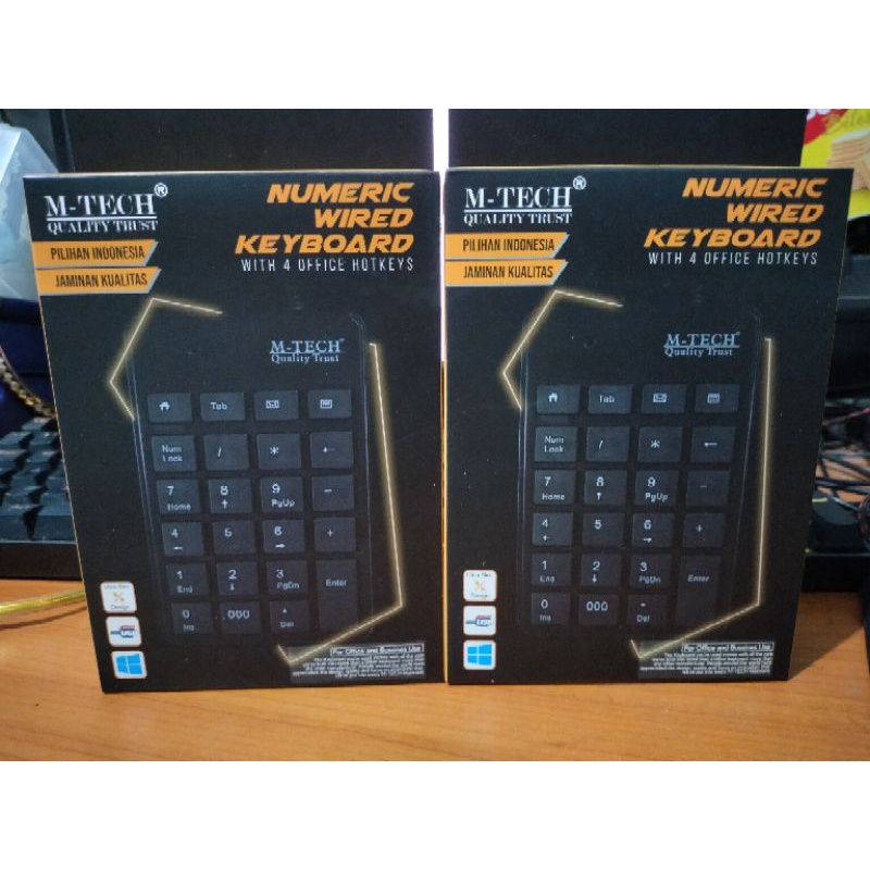 แป้นพิมพ์ตัวเลขแบบมีสาย M-Tech Numpad - คีย์บอร์ดแคชเชียร์พร้อมสายและ ...