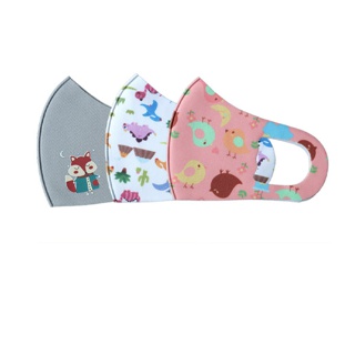 โปรโมชั่น : หน้ากากผ้า 3 ชิ้น หน้ากากผ้ายืด หน้ากากผ้าป้องกันฝุ่น หน้ากากเด็ก แมสเด็ก Kireoคิเรโอะ