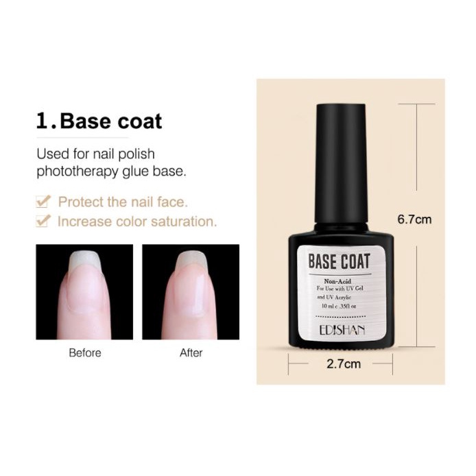 ภาพหน้าปกสินค้าTop coat / Base coat / EDISHAN / OYAKOM / AMEIZII ท็อปโค้ท เคลือบเล็บสีเจล สีเคลือบเล็บ จากร้าน bewershopp บน Shopee